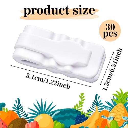 30Pcs Vacuum Storage Bags Sealing Clip, Reusable Zipper Labor Saver Sliding Grip Snack Bag Sealing Clips Efficient Bag Sealer Grip for Clothes Bedding and Food Preservation — view 2