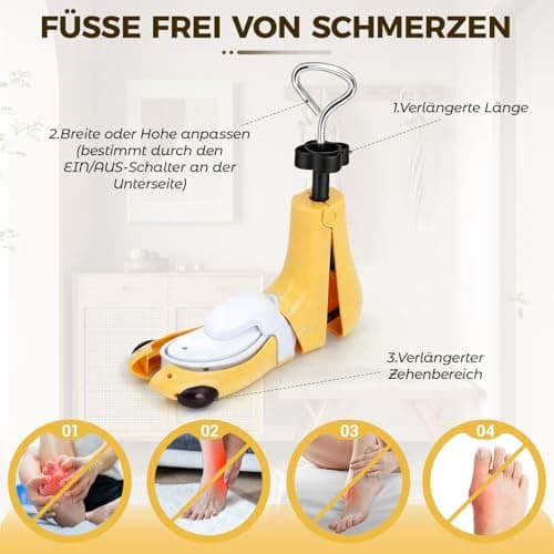 MoeQuliee Shoe Stretcher Men Women - 3-Way Adjustable Shoe Stretcher in Length Width Height Shoe Width for Tight Shoes Shoe Stretcher Shoe Expander for Trainers Boots Hiking Shoes, yellow, Medium — view 3