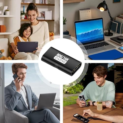 USB C Coupler 240w Extender Connector — view 4