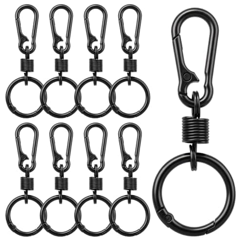 Zipper Locks Anti Theft 8Pcs, Zinc Alloy Carabiner Clips for Bag & Backpack