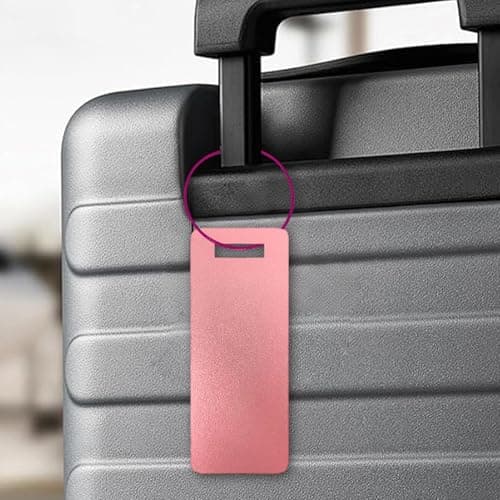 Aluminium Luggage Tag, Erasable Aluminium ID Label, Safe and Portable, Metal Luggage Tag, for Travel, Trips, Holidays, Bags, Suitcase, Airports, Planes — view 3