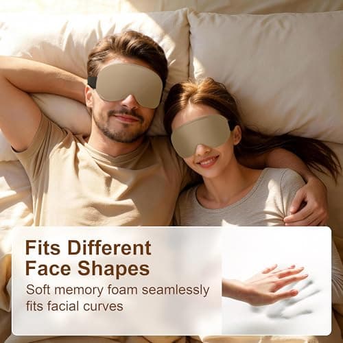 Gritin 100% Blackout Sleep Eye Masks for Women&Men, Side Sleepers Friendly — view 5
