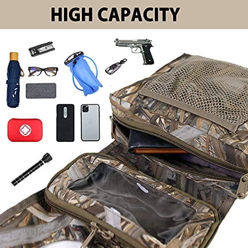 MYDAYS ATV Saddle Bag,Cargo Tank Phone Bag Storage Luggage for ATV UTV Snowmobile Motorcycle (Camo1) — view 6