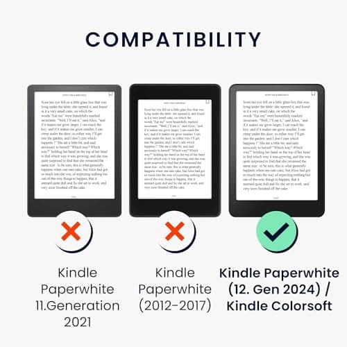 kwmobile Cork Case Compatible with Amazon Kindle Paperwhite (2024)/Colorsoft - Book Style Protective e-Reader Flip Cover Folio Case - Light Brown — view 6
