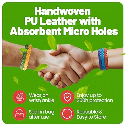 DSL Mosquito Repellent Bracelet 15 Pack, Insect Repellent Bracelet - 300 Hours Protection for Travel & Holidays, Deet-Free - Adjustable Mosquito Bands for Adults & Kids, Camping Essentials — view 6