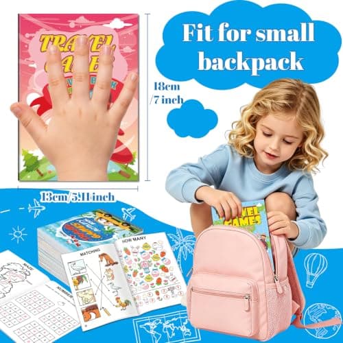 Kalysky 20 Travel Games Activity Books for Kids, Plane Activities for Kids — view 5