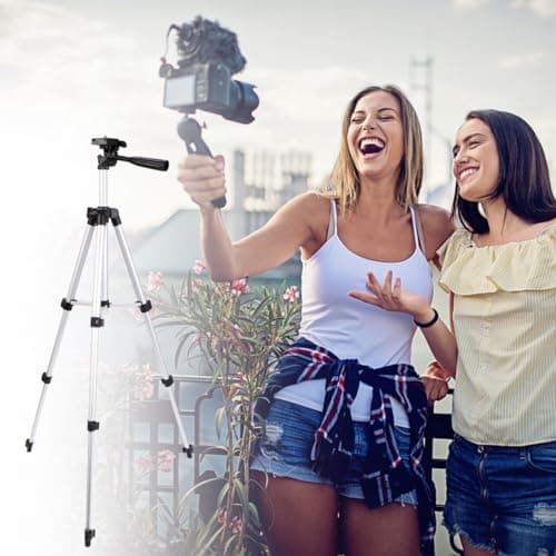 Extendable Travel Tripod for Phone and Telescope 110cm Silver — view 4