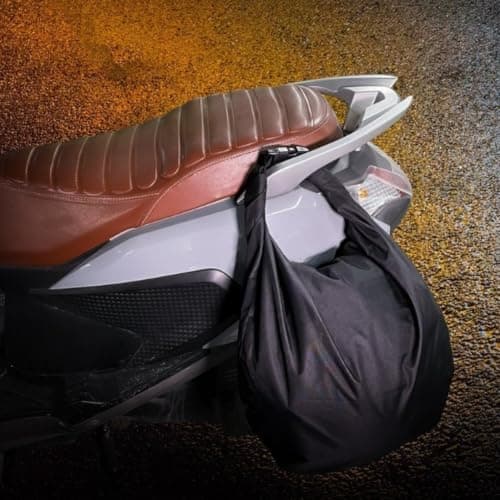 Waterproof Motorcycle Helmet Bag 30L Roll-Top Lock Oxford Fabric Helmet Bag 30L with for combo Lock Secure for Travel Helmet Bag 30L Anti-Theft Design Large 30L Motorcycle Gear Bag Waterproof Oxford — view 5