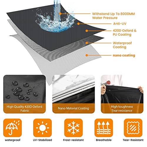 Motorcycle Cover 420D, Waterproof Outdoor, License Plate Window, L 86x37x43 — view 2