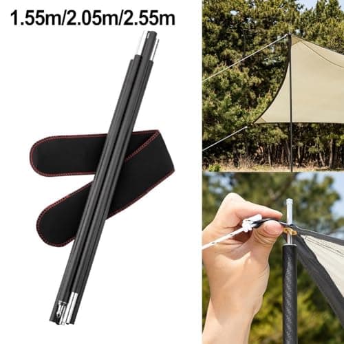 T500 Carbon Fiber Awning Pole 15mm Diameter Strong Rod(2.55m) — view 5