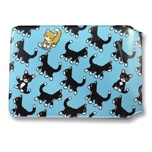 Third Castle Pixel Cats Oyster Travel Card Holder/Bus Pass Wallet - Black, Unisex-Adults, Plastic, Travel Card Wallet, Recyclable, Digitally Printed Design — view 2