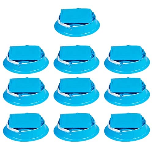 10 Pack Disposable Vomit Bags 1000ml Leak Proof Travel Motion Bags for Car Airplane Kids Adults Nausea Emergency (Blue, One Size)