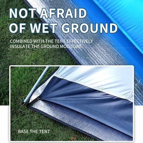 200x150cm Aluminum Camping Mat,Insulating Waterproof Thermal Foam Sleeping Mat,Insulating Foldable Foil Blanket for Outdoor Travel Picnic,Floor Mat, Foldable Tent Mat — view 6