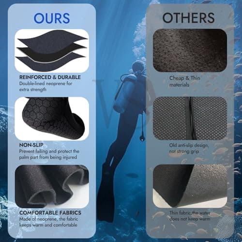 PAWHITS Wetsuit Socks, 3mm Thermal Neoprene Socks for Men Women — view 6