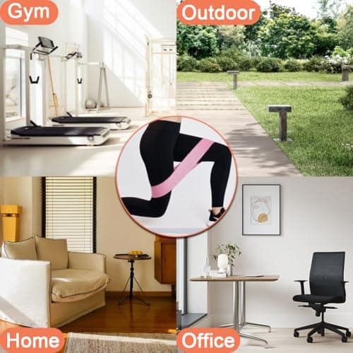 3PCS Fabric Resistance Bands Set for Glutes, Yoga, Legs & Pilates — view 6
