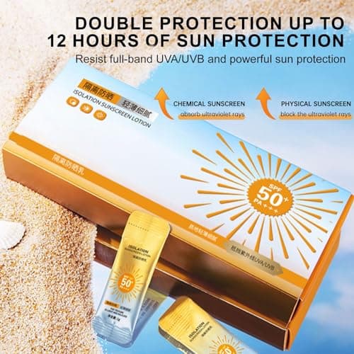 Mini Sunscreen Travel Size Spf 50+, 30Pc Ultra Light Uv Mini Sun Cream, Sun Protection In Travel Size Oil-Free Sun Protection for Sensitive Skin - 100% Vegan (60) — view 4
