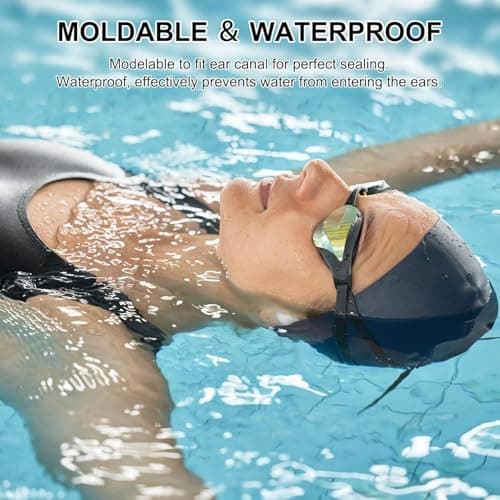 8 Pairs Silicone Ear Plugs for Sleeping, 27dB Sleep Noise Cancelling, Soft, Re-Usable, Waterproof, Premium Moldable Silicon Earplugs, for Sleep, Travelling, Studying, Wax Plug White — view 4