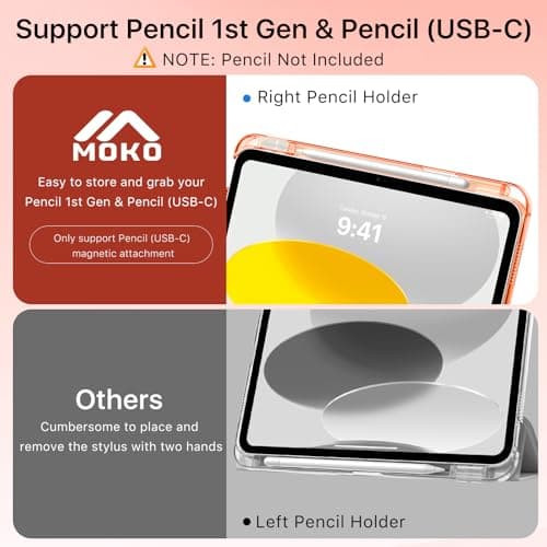 MoKo for iPad (A16) 11th Generation Case 11 Inch 2025 with Pencil Holder — view 6