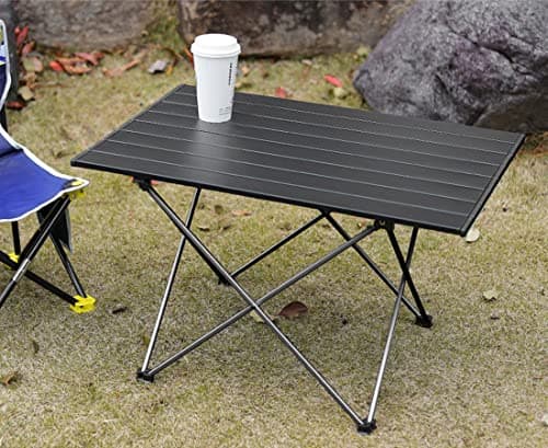Gainwin Portable Camping Table, Roll Top Aluminum Lightweight (Size M) — view 2