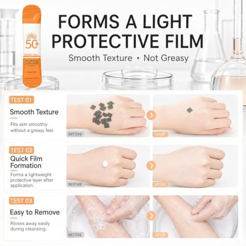 24PCS Sunscreen SPF 50+, Mini Travel Size for Face & Body, 0.28oz Each — view 6