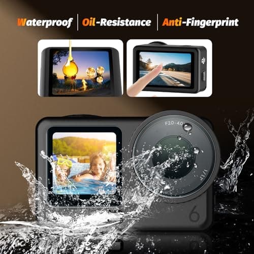 AMAZEAR Lens Screen Protector for DJI Osmo Action 6 Accessories (6 Pack) — view 4