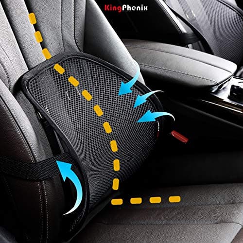 kingphenix 2-Pack Mesh Lumbar Support for Car and Office Chair Comfort — view 3