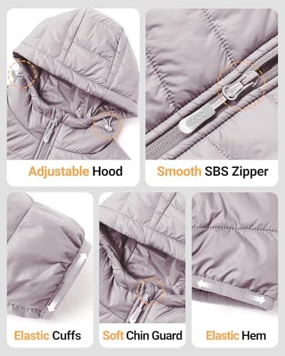 33,000ft Women's Packable Puffer Jacket Water Repellent Insulted Jacket — view 5