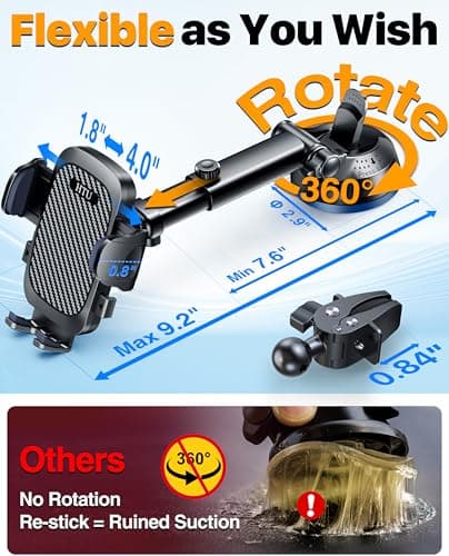 2026 Ultimate Best【True Military-Grade & Safety Cert】New Car Phone Holder — view 4
