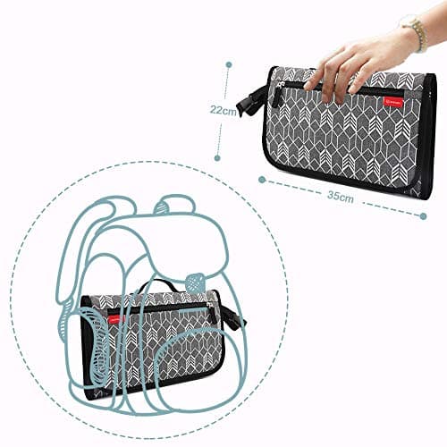 Lekebaby Portable Nappy Changing Mat Travel Baby Change Mat — view 3
