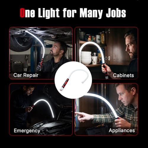 Mcbazel Flexible LED Flashlight Stick, Rechargeable Bendable Inspection Lamp — view 6