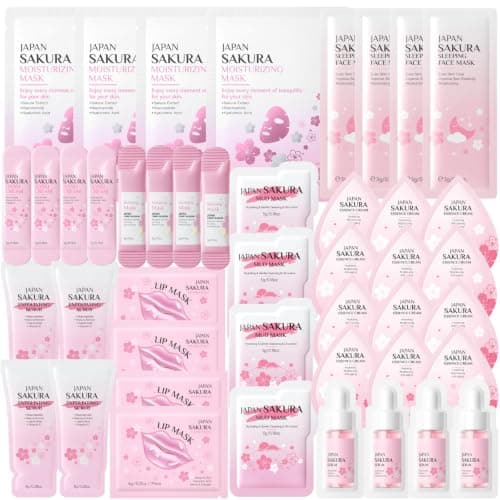 48PCS Pamper Gifts for Women - Face Masks Skincare Set - Girls Gifts Box