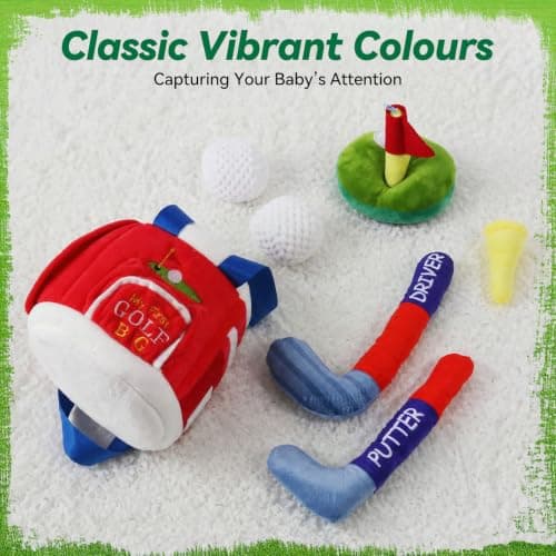FIIOEOY My First Baby Golf Bag Gift Set, 7 Pcs Baby Golf Toy — view 6