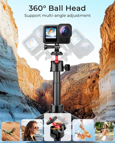 Nineigh 65cm/25.6'' Selfie Stick Tripod for Gopro — view 3