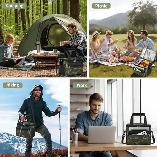 Lunch Bag for Men Mens Insulated Lunch Bag Cooler Lunch Bag for Adult Work — view 5