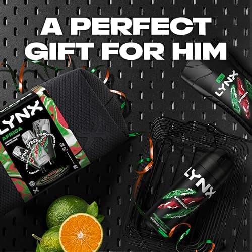 Lynx Gift Set Africa Washbag with a body wash, a body spray, an anti-perspirant and a Washbag perfect for any occasion 3 piece — view 3