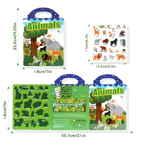 BuyCard 3 Pack Reusable Sticker Book for 2 3 4 Year Olds — view 2