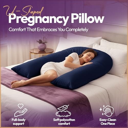 adsin 9ft U Shaped Pregnancy Pillow(Green, 9 Feet), Comfortable Maternity Pillow, Orthopedic Back & Neck Nursing Support Cuddly Long Pillow, Full Body Pillow for Back, Hips & Legs of Pregnant Women. — view 6