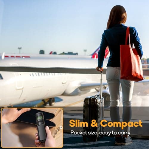 MYCARBON Luggage Scale Battery-Free, Electronic Portable Digital Weight Scale 110lb/50kg With Tare Function Lightweigh for Travel Suitcase Weigher — view 6