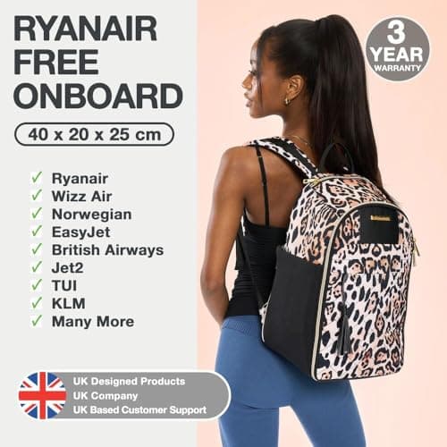 Cabin Max Ryanair Cabin Bags for Women 40x20x25 Underseat Travel Backpack — view 2