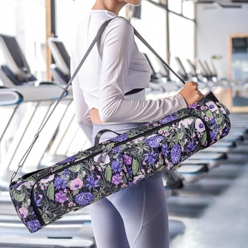 Oaygat Yoga Mat Bag Large Quick Dry Non Slip Pilates Carrying Bag Extra Long Microfibre Pilates Bag Yoga Carry Luggage Pliates Gym Exercise Mats Bag with Bottle Pocket and Wet Compartment — view 3