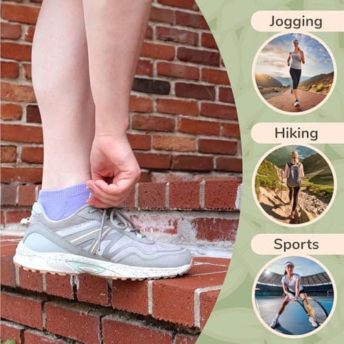 BambooMN Unisex Men's and Women's Rayon from Bamboo Athletic Quarter Crew Sock for Home Travel Work and Sport - Small/Medium - Olive Green - 4 Pairs — view 5