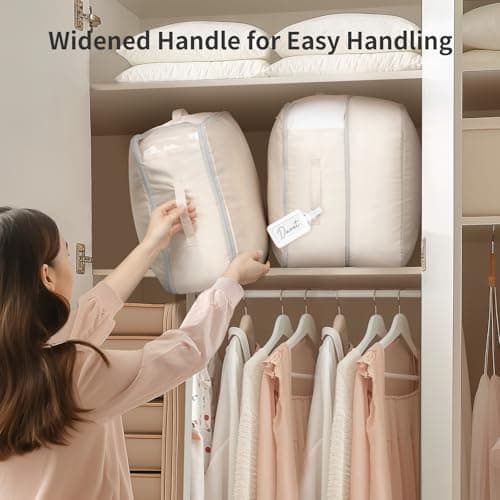 DIMJ Space-Saving Compression Storage Bags - 2 Pack Duvet Storage Organiser — view 3