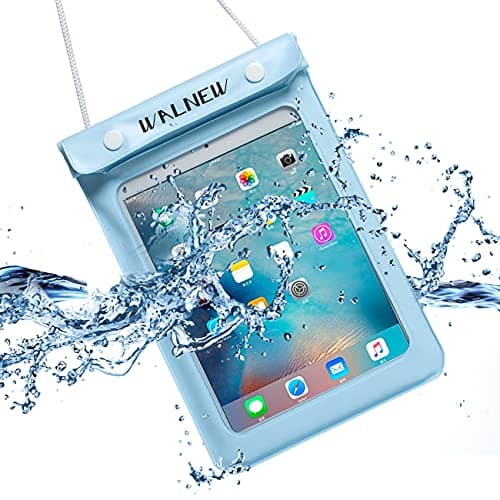 WALNEW Universal Waterproof eReader Protective Case Cover for Kindle Colorsoft Signature Edition/7'/6.8'/6' Kindle 2024/Oasis/Kindle Fire 7,iPad Mini,Kobo Clara/Nia and More,Lightblue — view 2