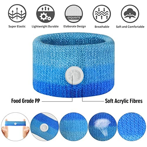 HIONXMGA 10 Pairs Travel Sickness Bands, Acupressure Anti Nausea Wristbands — view 2