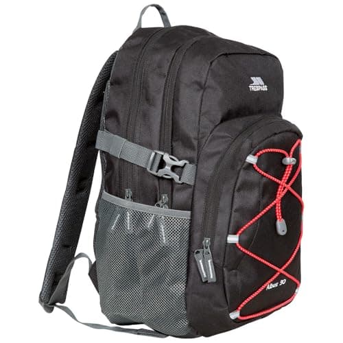 Trespass Mens Backpack Albus - Perfect Rucksack for School Hiking Camping or Work, 30 Litre with Padded Straps, Multi Function With Internal Pockets