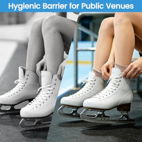 20 Pairs Ladies disposable socks for trainers,disposable socks for guests,Disposable Travel Socks for On-the-Go Use,Single Use, Convenient Pack, Unisex Design, Lightweight — view 2