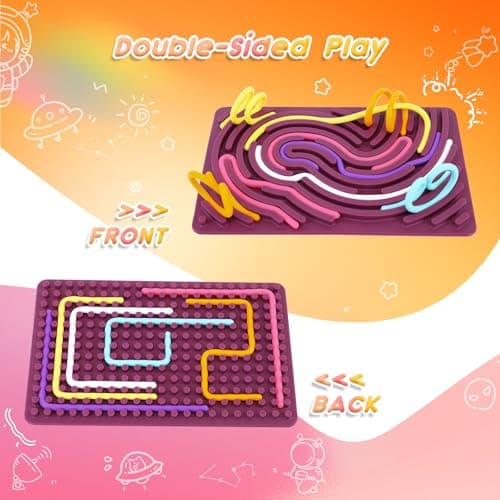ddLUCK Sensory Activity Board for Autism ADHD, Fidget Toys for Kids Adults — view 2