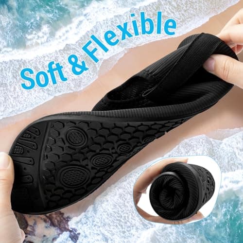 Water Shoes for Women Men Swim Beach Sea Shoes Lightweight Barefoot Aqua Socks Quick Dry Breathable Swimming Pool Wet Shoes for Surfing Running Diving Yoga Kayaking Travel Holiday Essentials — view 5