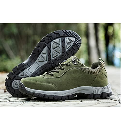 Legou Men's Hiking Shoes Outdoor Travel Sports Shoes Anti Slip Thick Sole Casual Shoes Green 7 — view 3