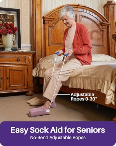 Kekoy Sock Aids for Putting Socks On and Off for Men and Women — view 3